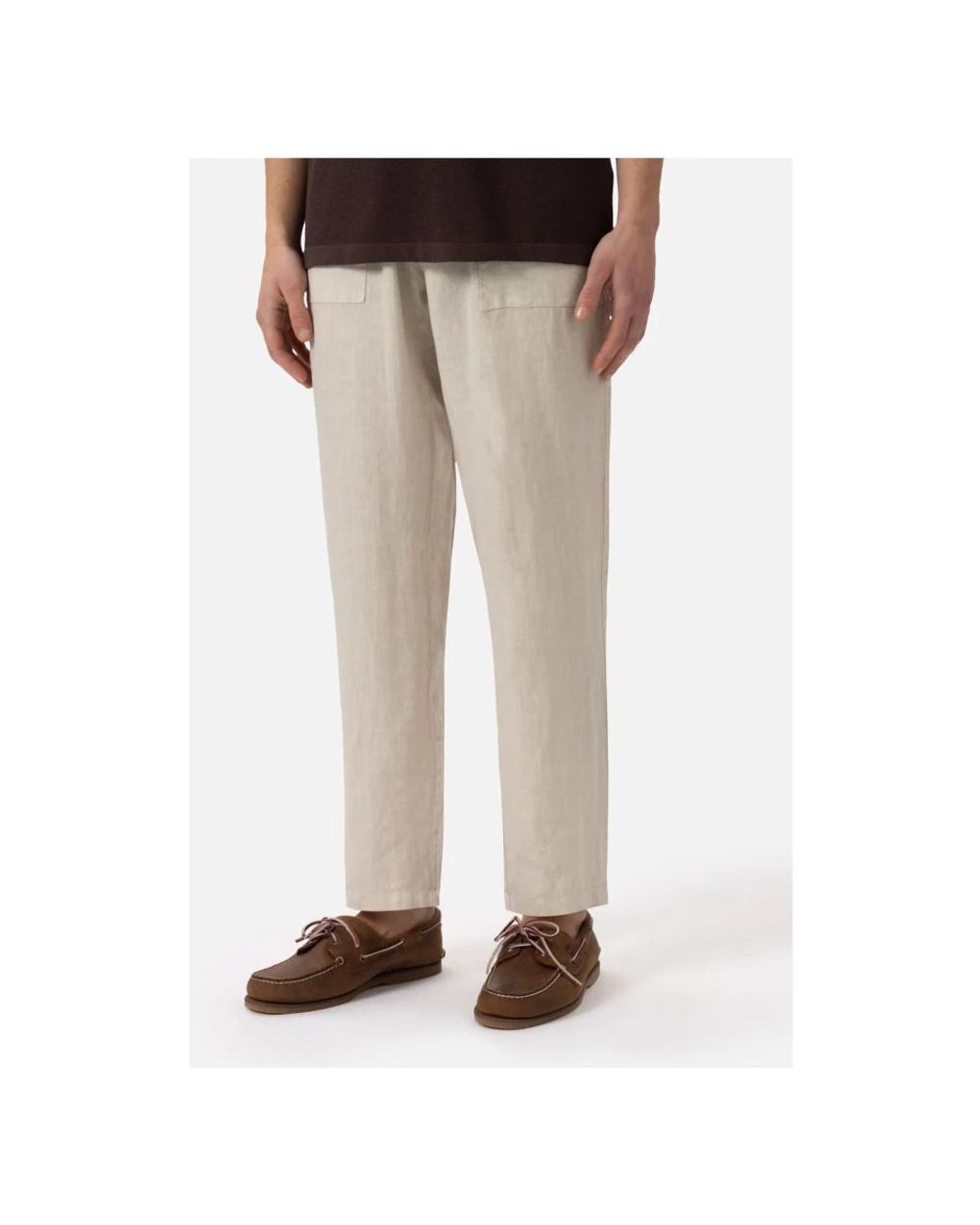 Mc2 Saint Barth Natural Straight Trousers for men