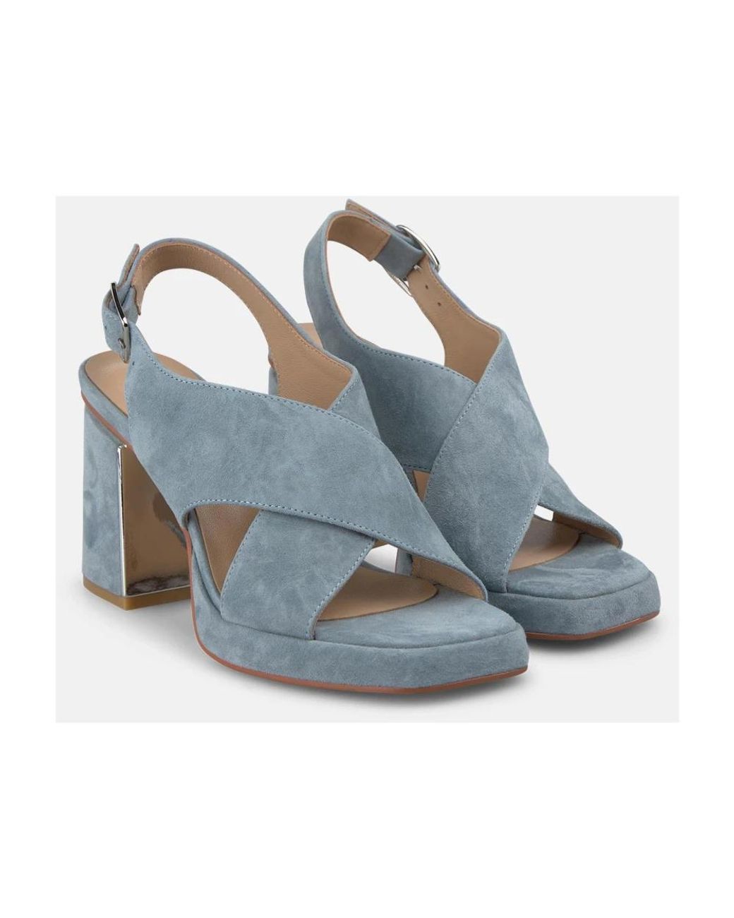 Alma En Pena. Blue High Heel Sandals