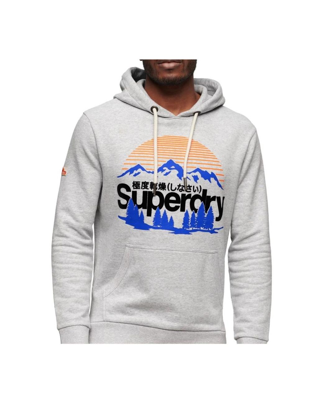 Superdry Gray Hoodies for men