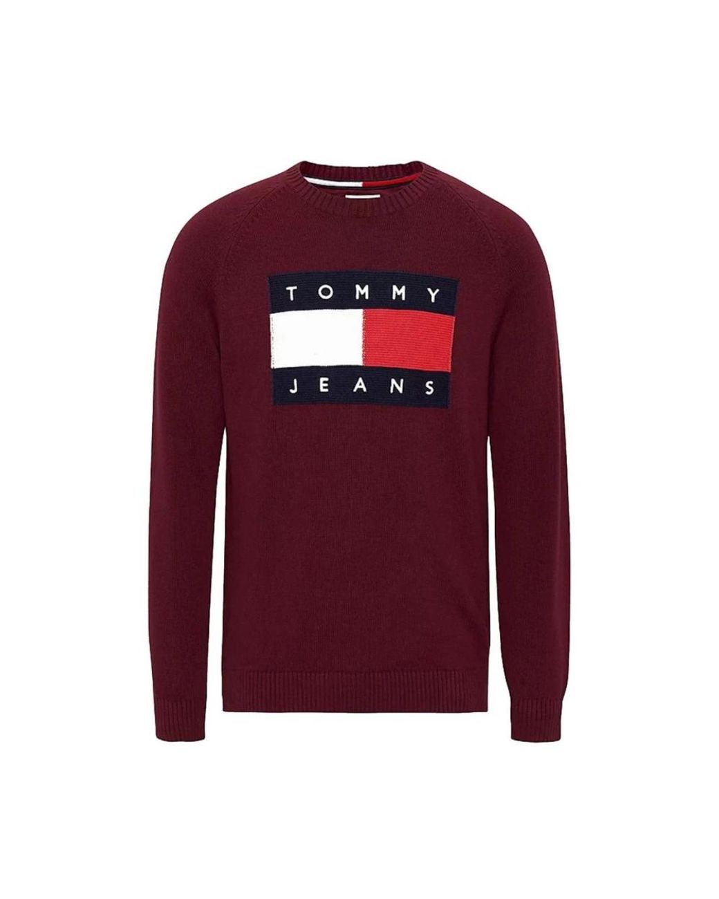 Tommy Hilfiger Red Round-Neck Knitwear for men