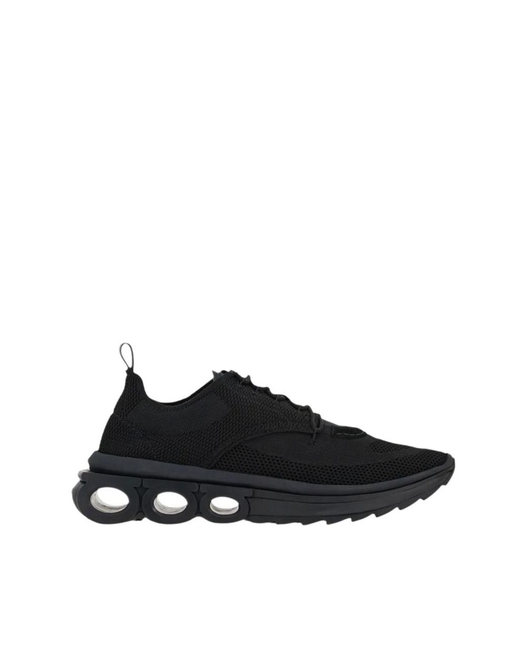 Ferragamo Black Running Sneaker
