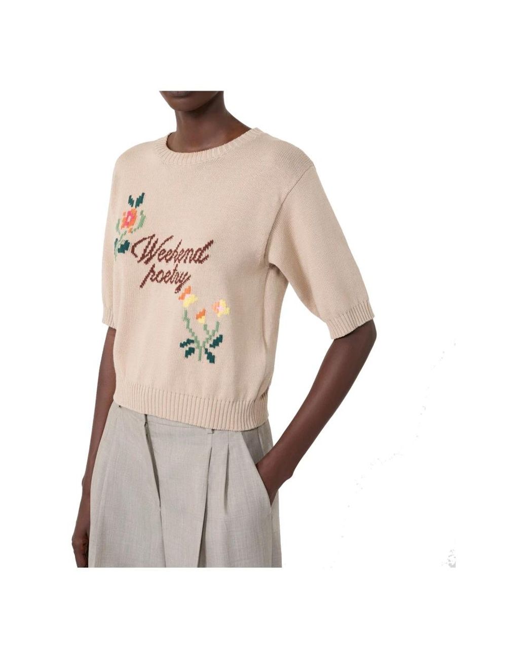 Weekend by Maxmara Natural Round-Neck Knitwear