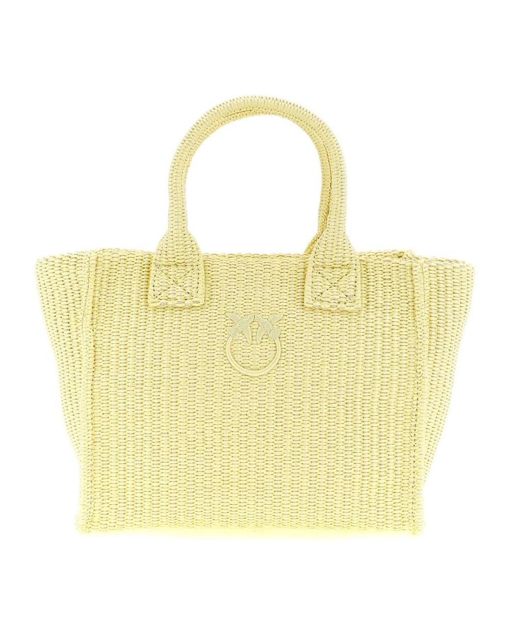 Pinko Yellow Shopping Bags