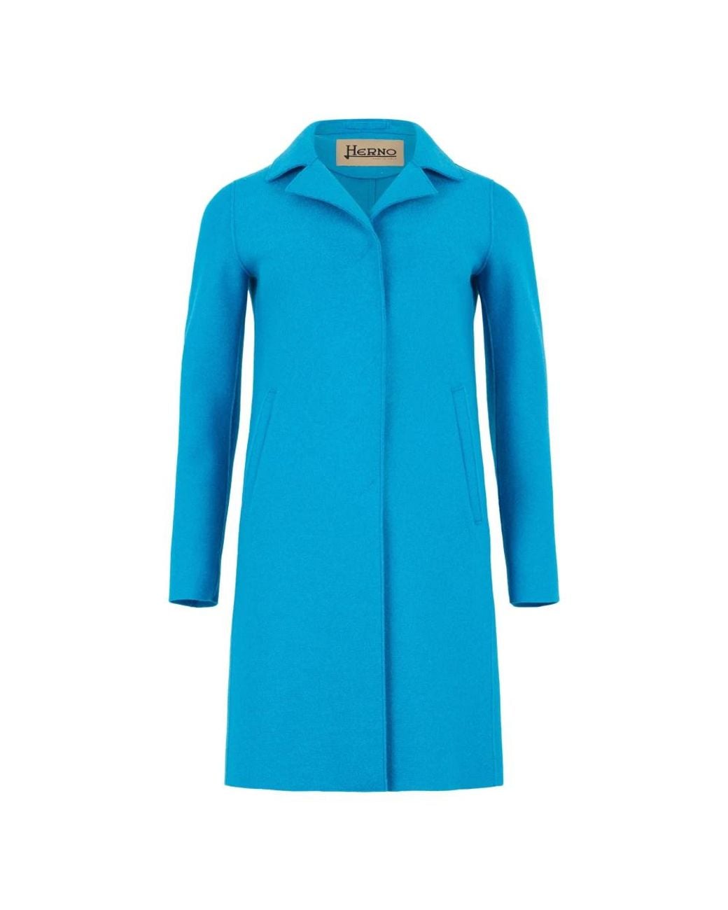 Single-Breasted Coats Herno de color Blue