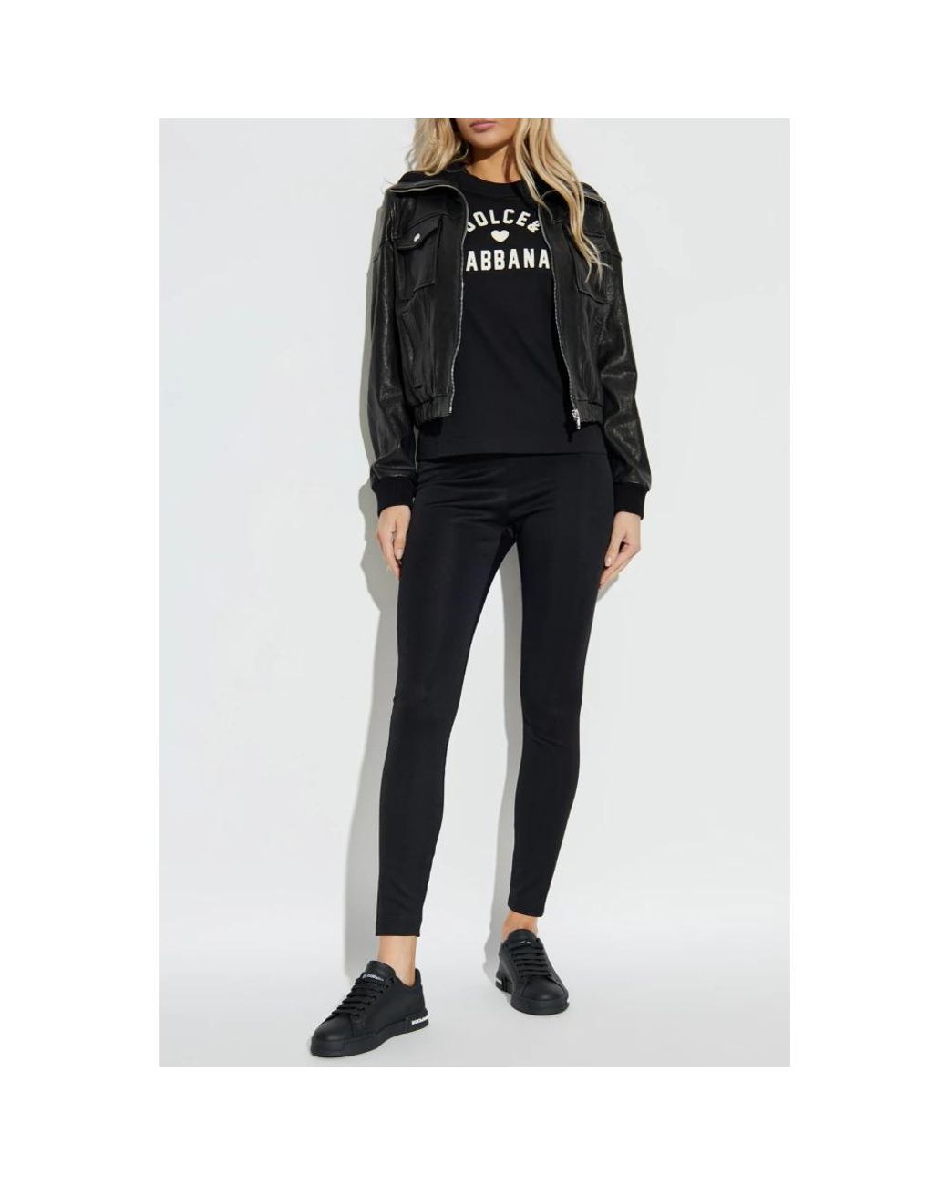 Dolce & Gabbana Black Leggings