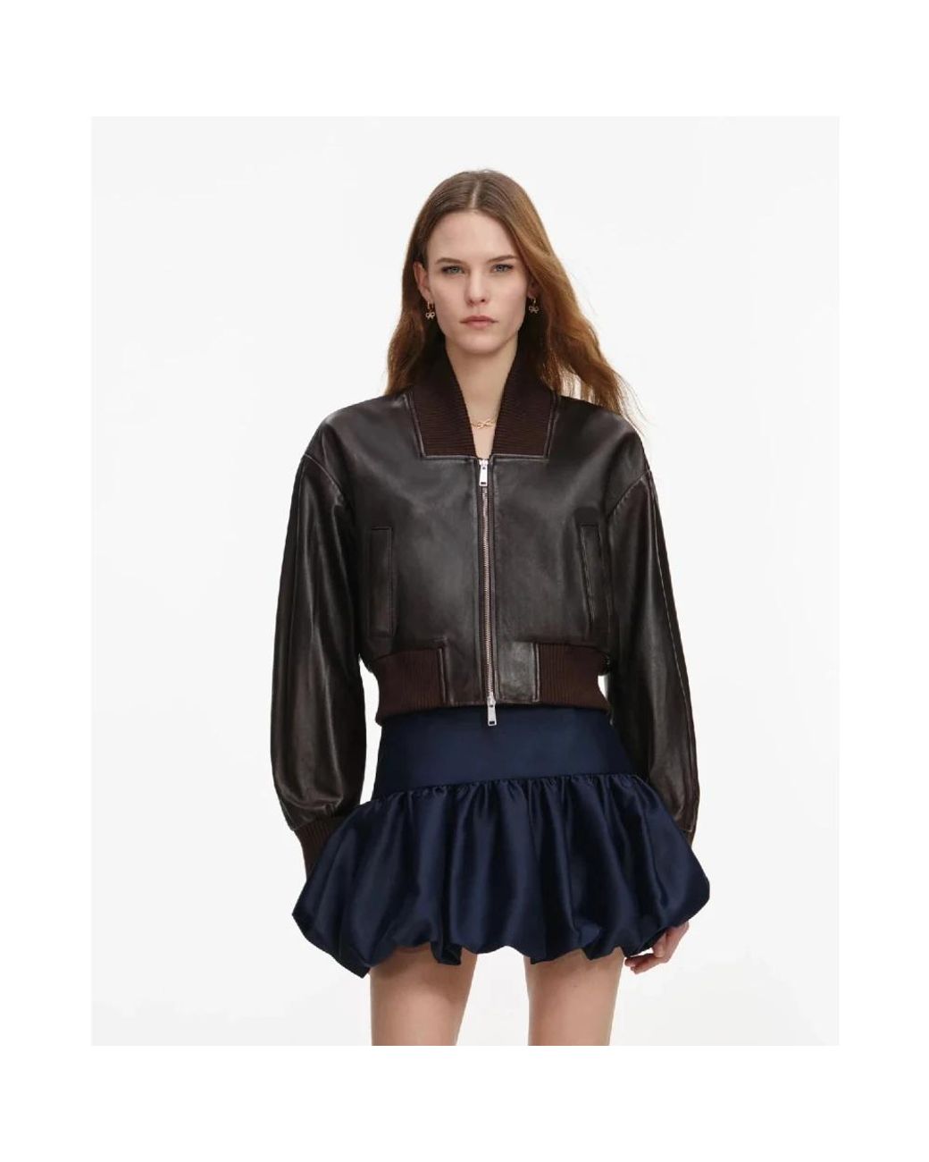 Self-Portrait Black Leather Jackets