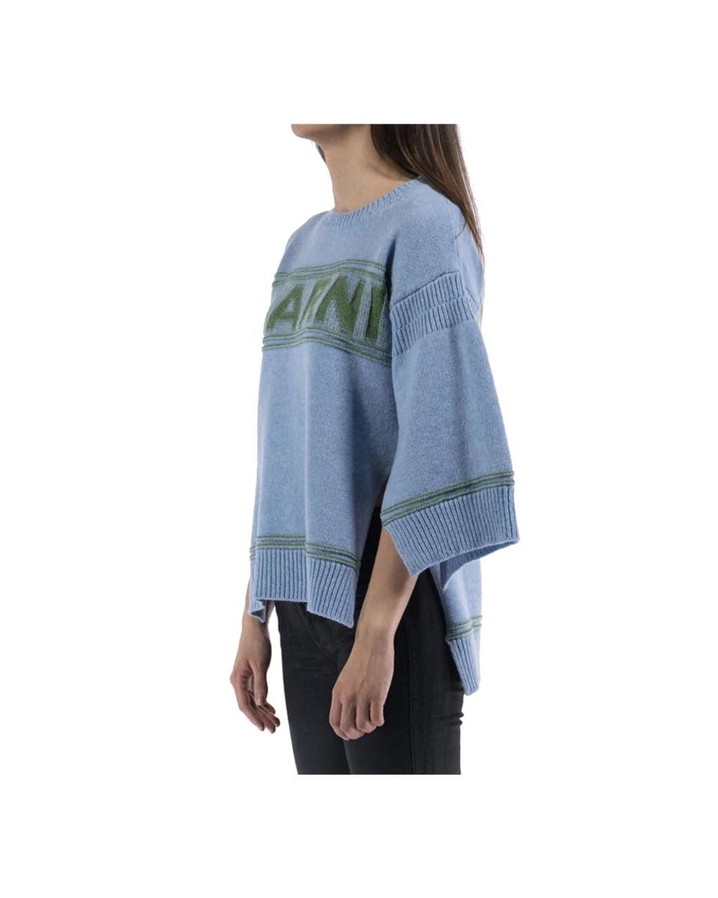 Marni Blue Round-Neck Knitwear
