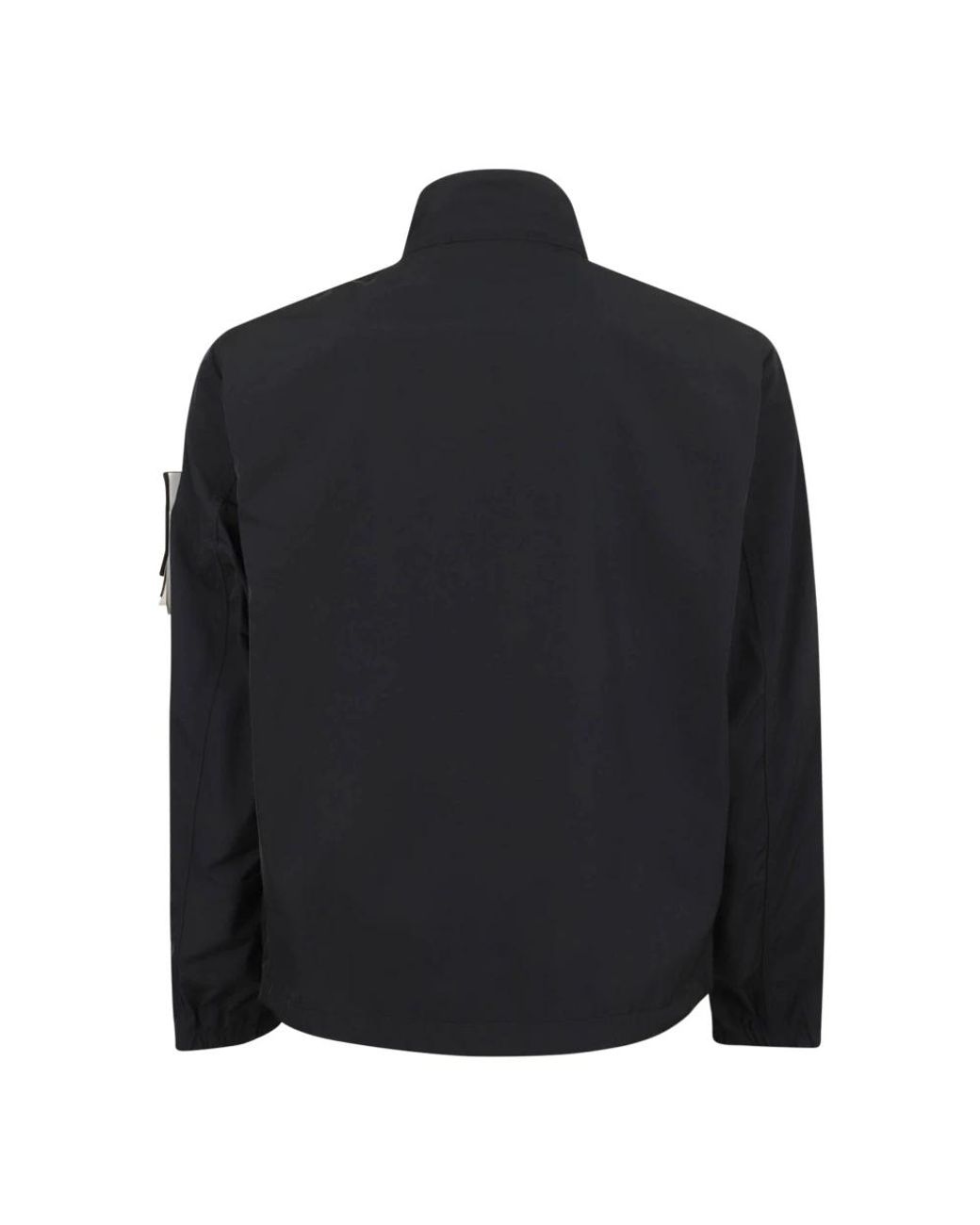 Stone Island Logo-Patch Jacket in het Black voor heren