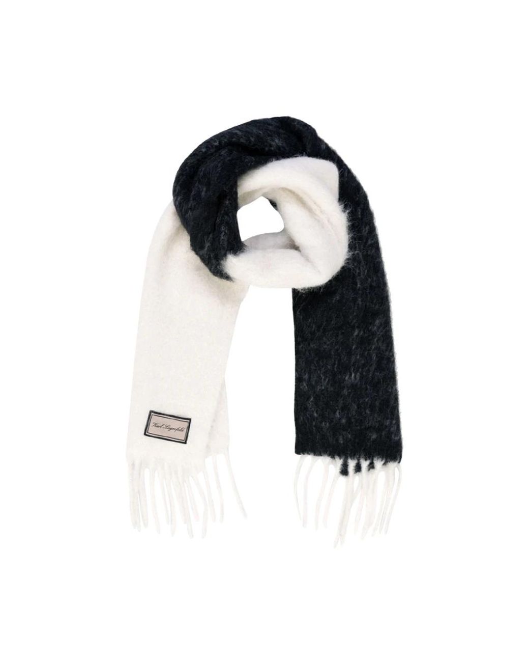 Karl Lagerfeld Black Winter Scarves for men
