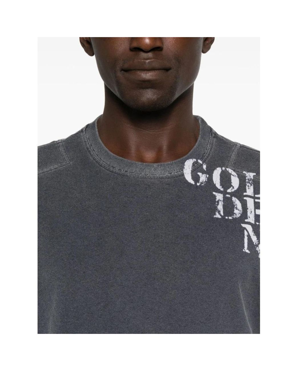 Golden Goose Deluxe Brand Blue T-Shirts for men