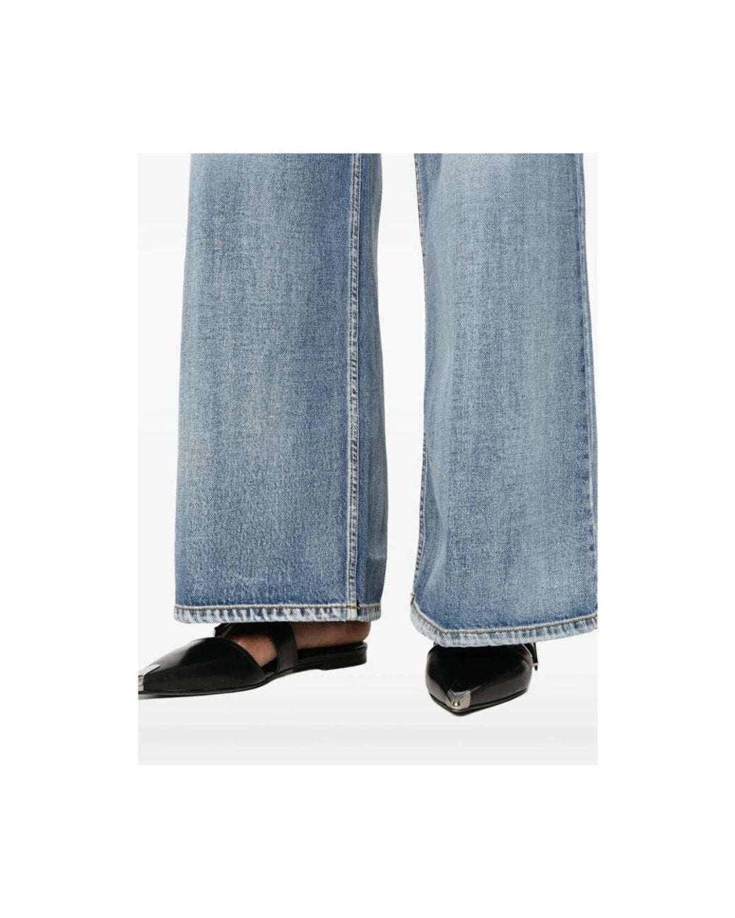 LA PISCINE Blue Wide Jeans