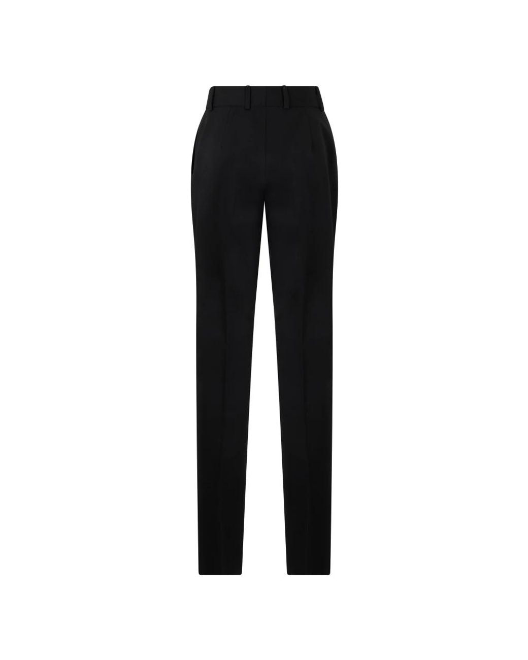 Alberta Ferretti Black Straight Trousers