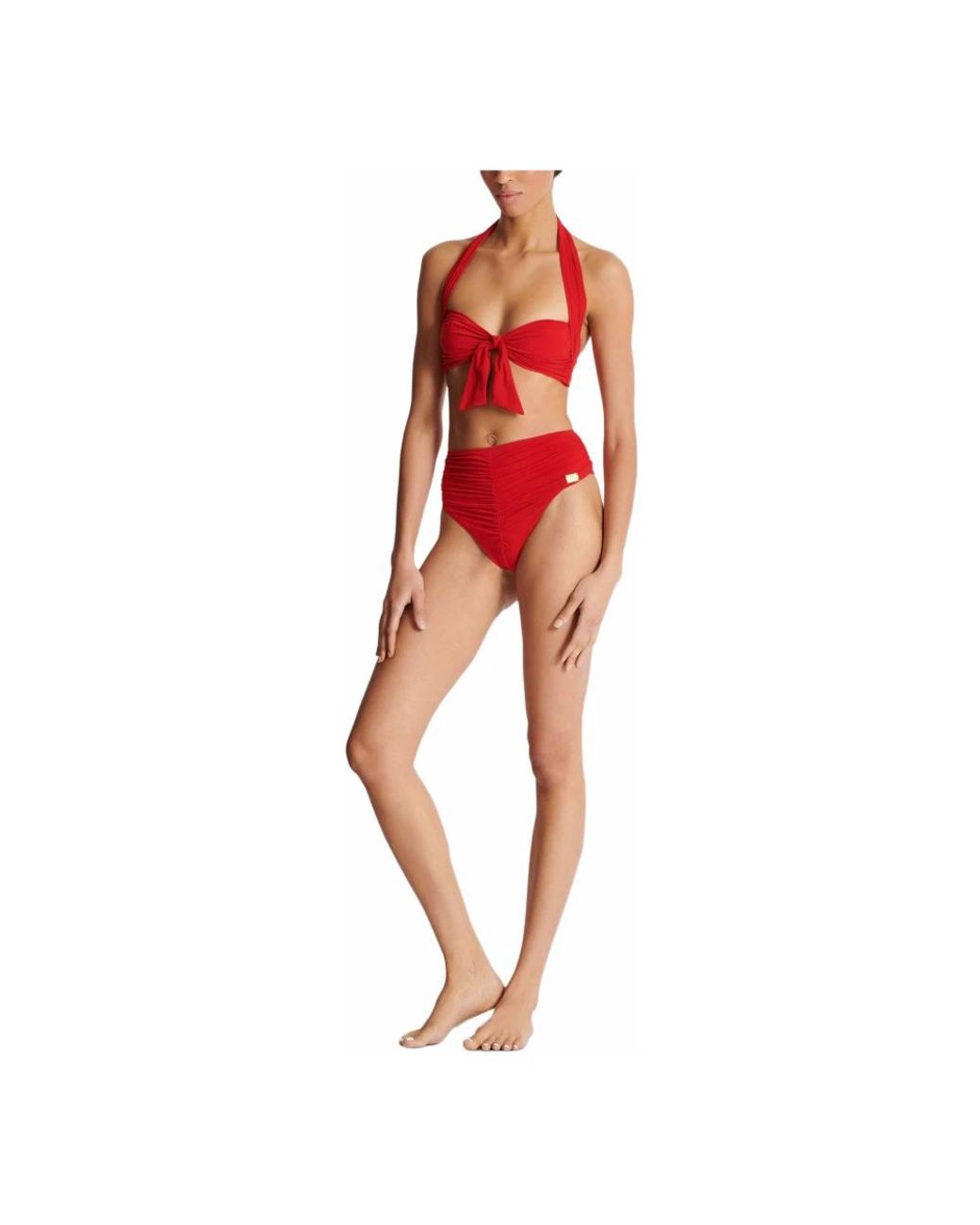 Bikinis Balmain en coloris Red