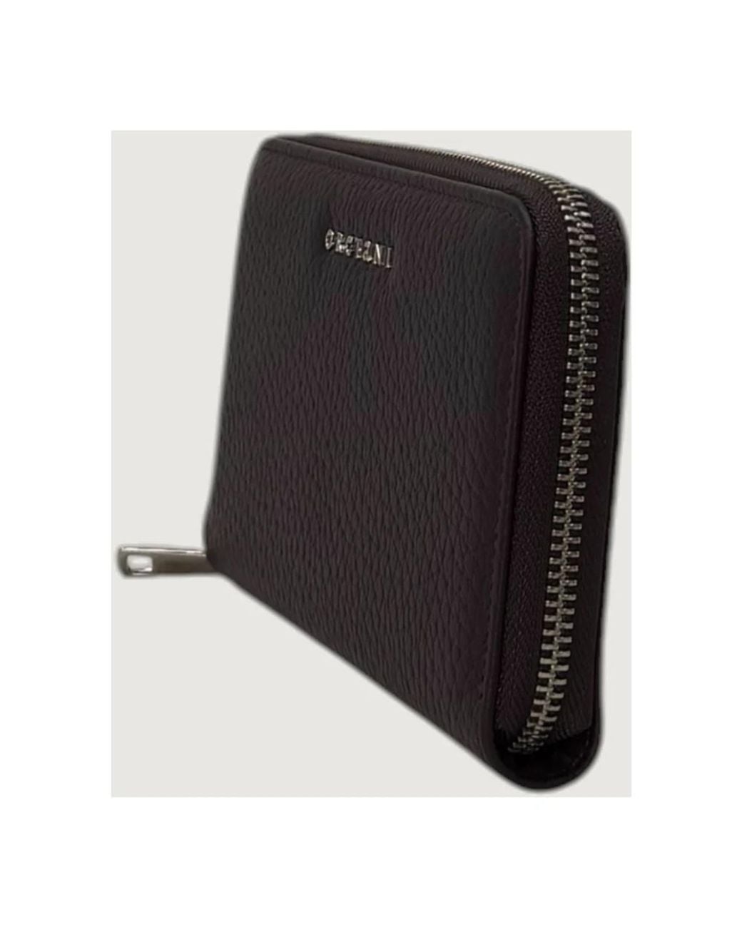 Orciani Black Zip Around Soft Geldbörse