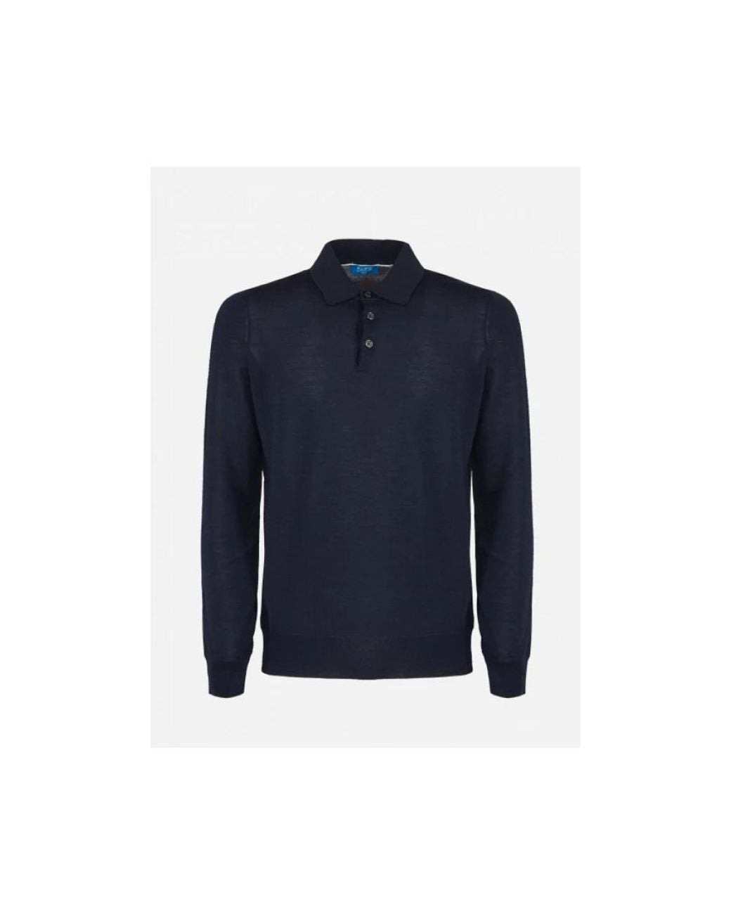 Fefe Blue Round-Neck Knitwear for men