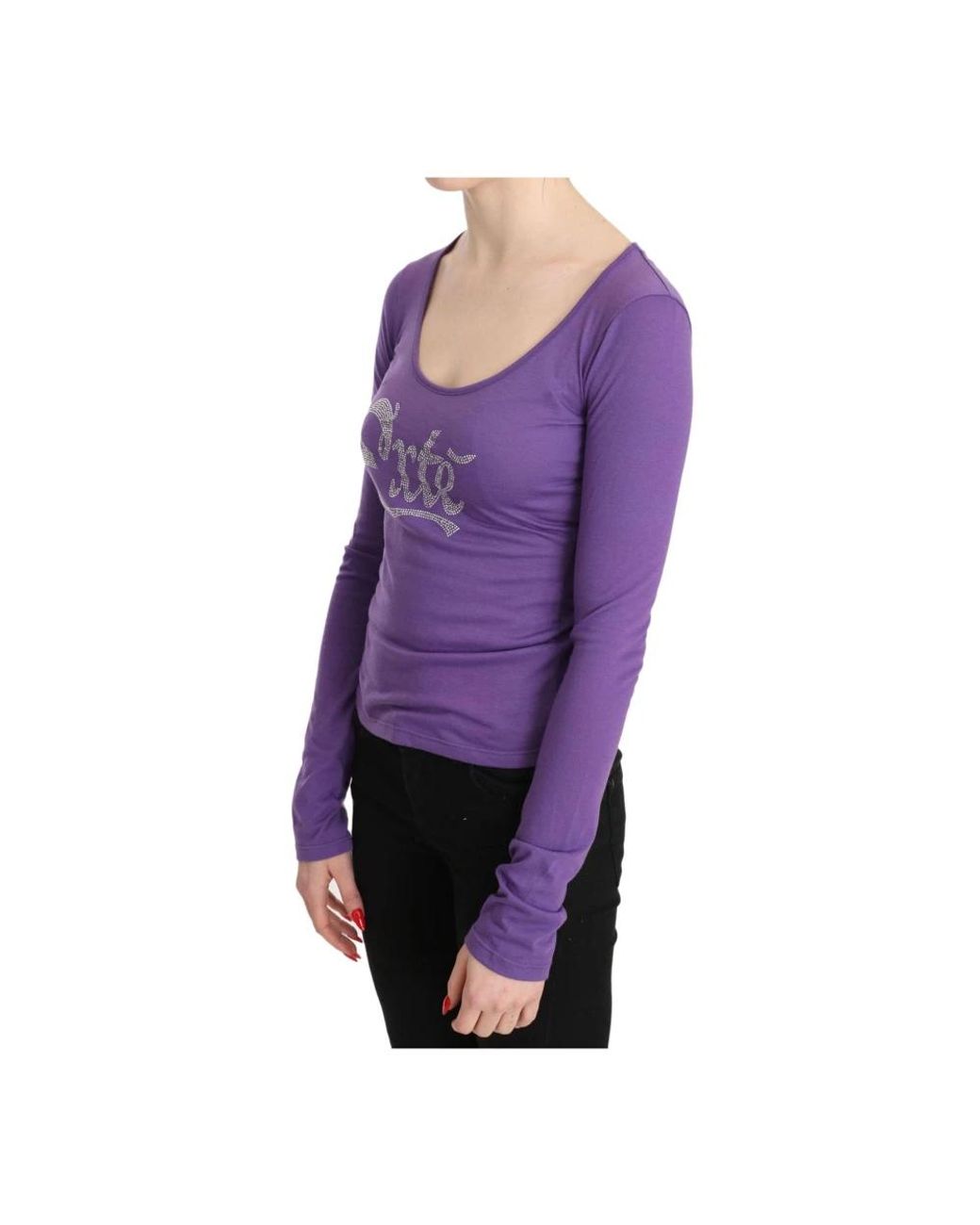 Exte Purple Long Sleeve T-Shirts