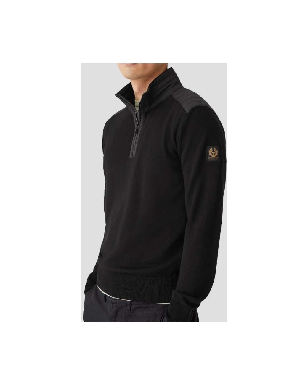 Belstaff Black Round-Neck Knitwear for men