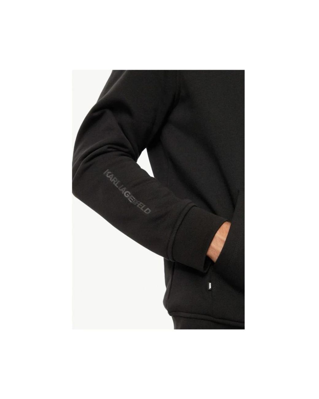 Karl Lagerfeld Black Hoodies for men
