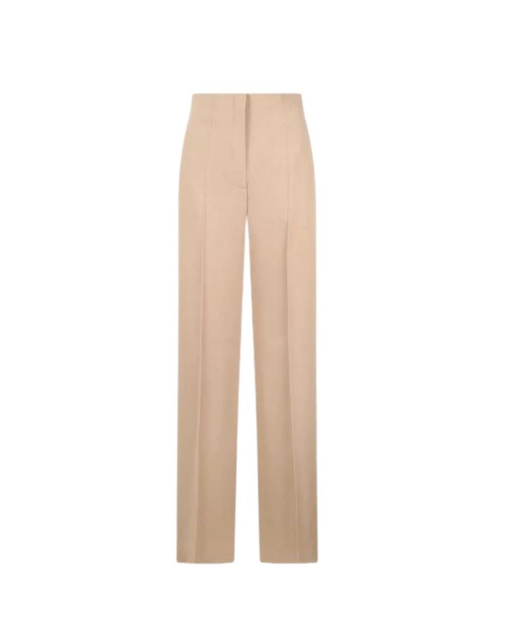 Alberta Ferretti Natural Straight Trousers