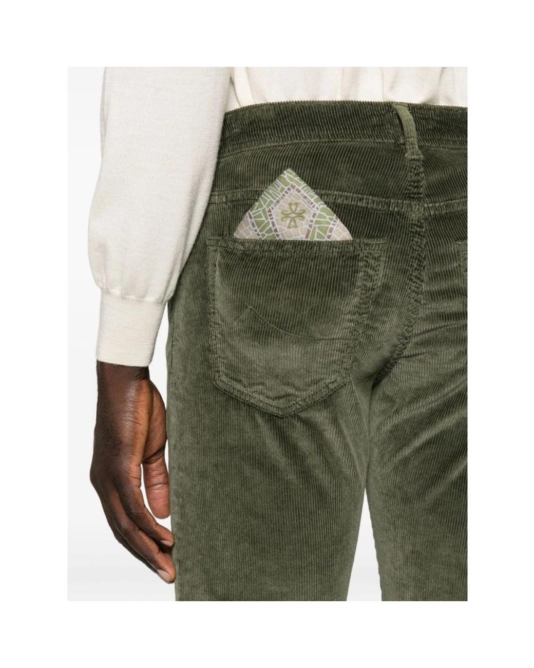 Jacob Cohen Green Straight Jeans for men