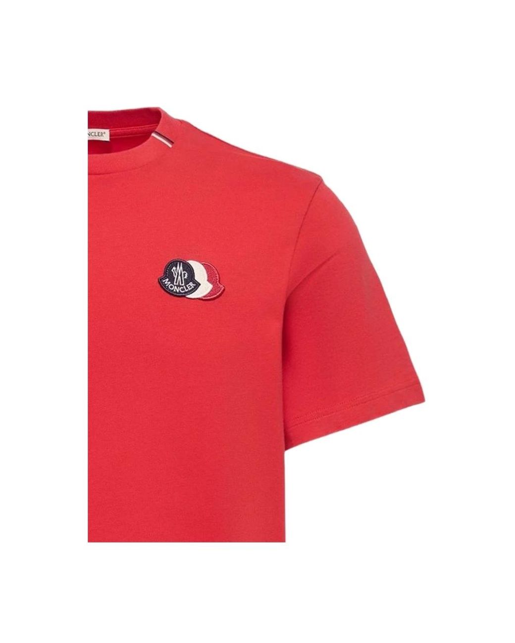 Moncler Red T-Shirts for men