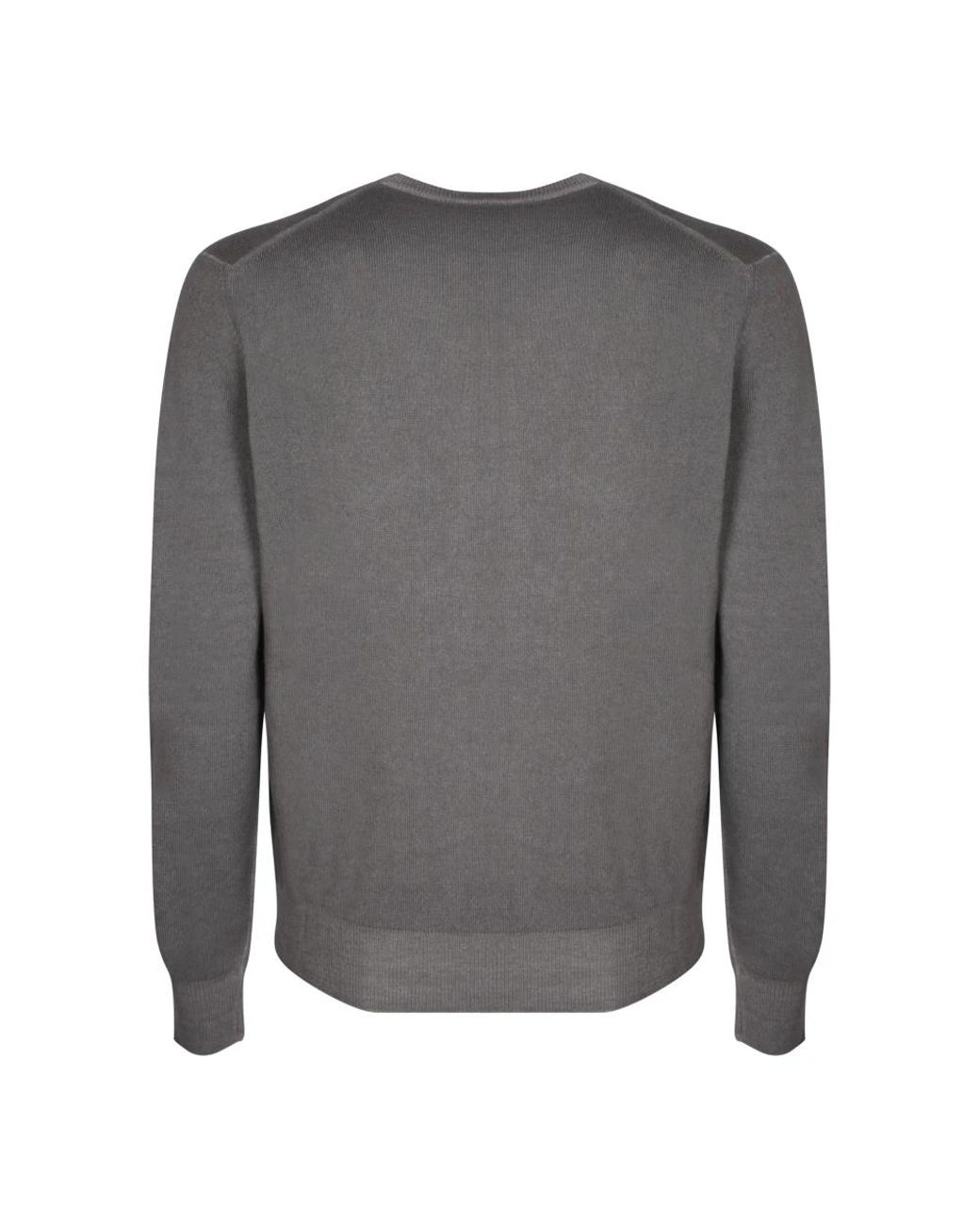 Dell'Oglio Gray Round-Neck Knitwear for men