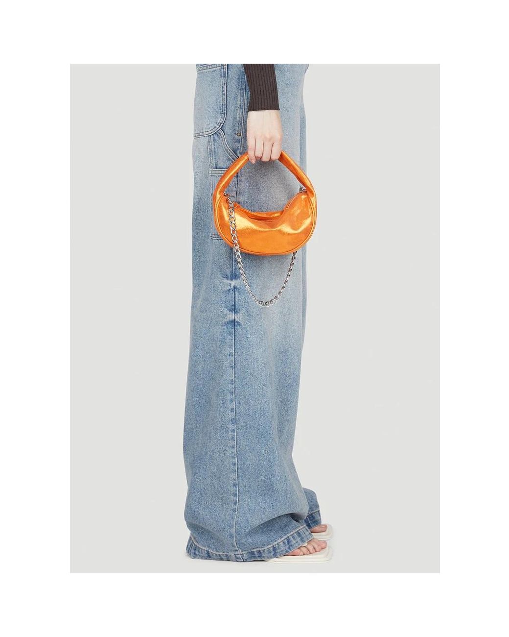 By Far Orange Mini Bags