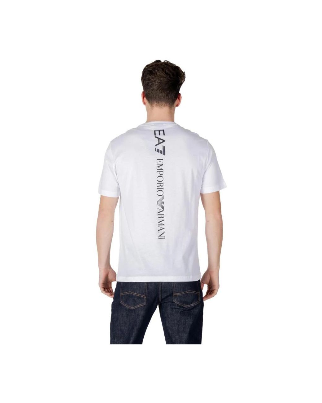 EA7 White T-Shirts for men