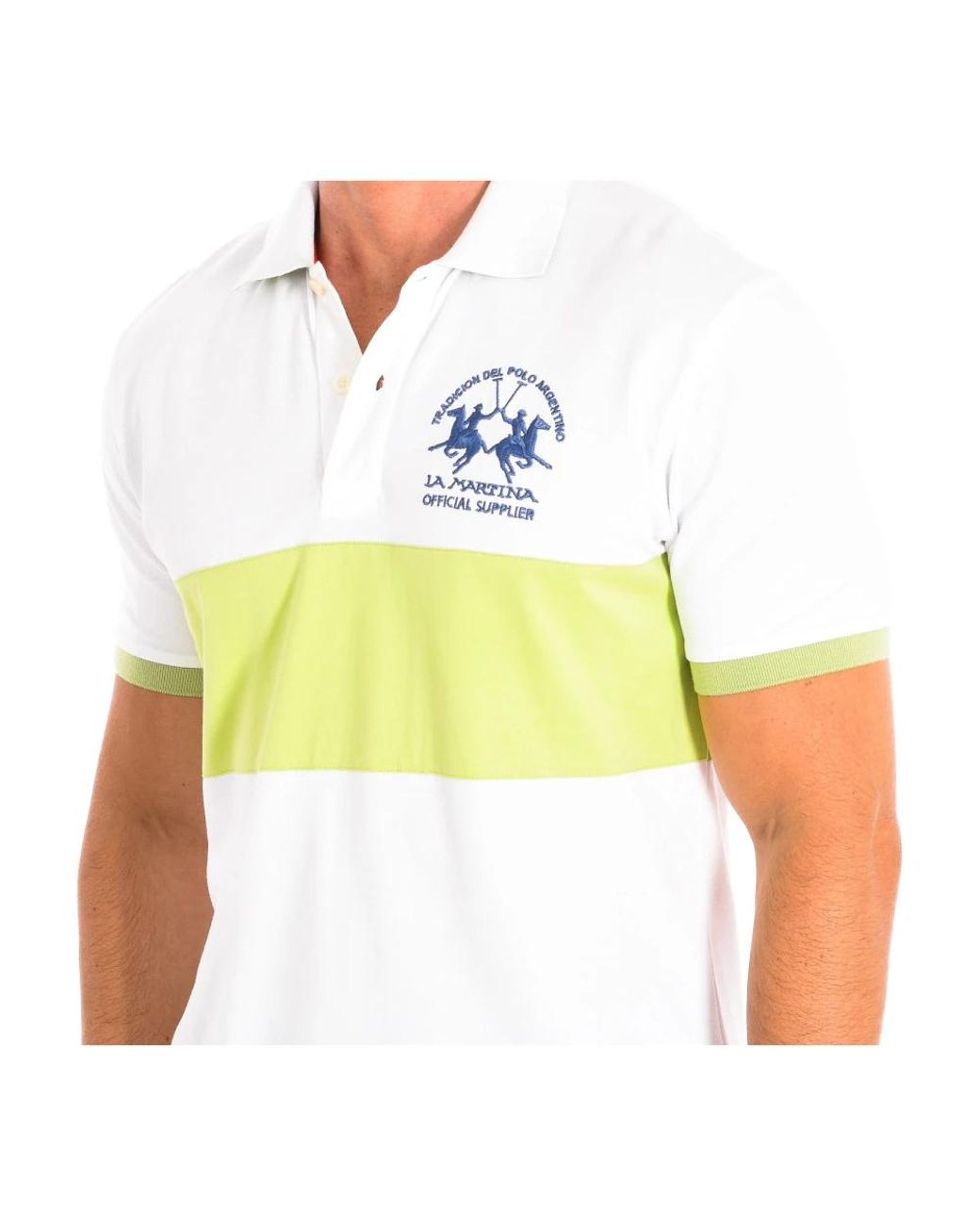 La Martina White Polo Shirts for men