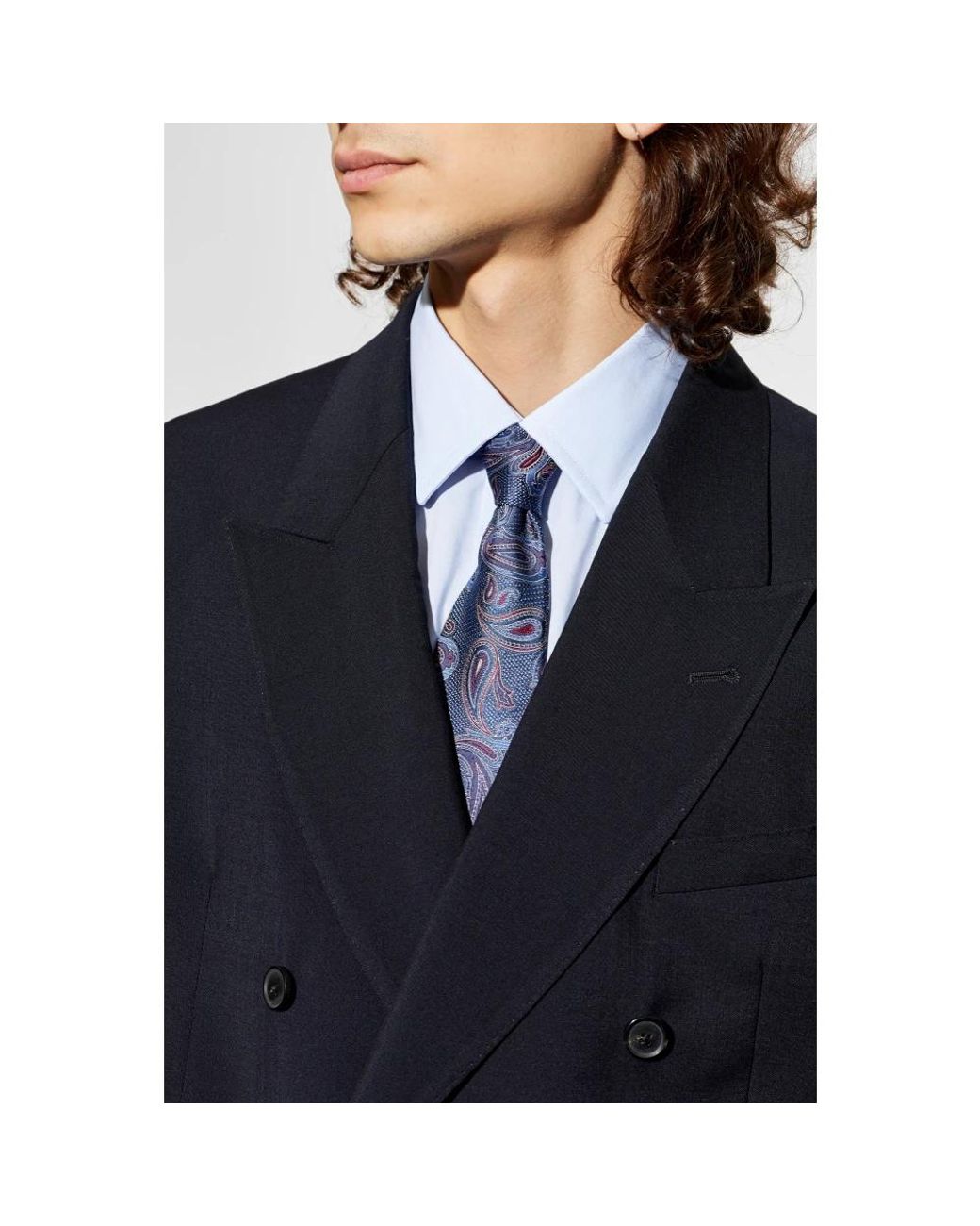 Etro Krawatte Mit Paisley- Und Mikro-Muster in Blue für Herren