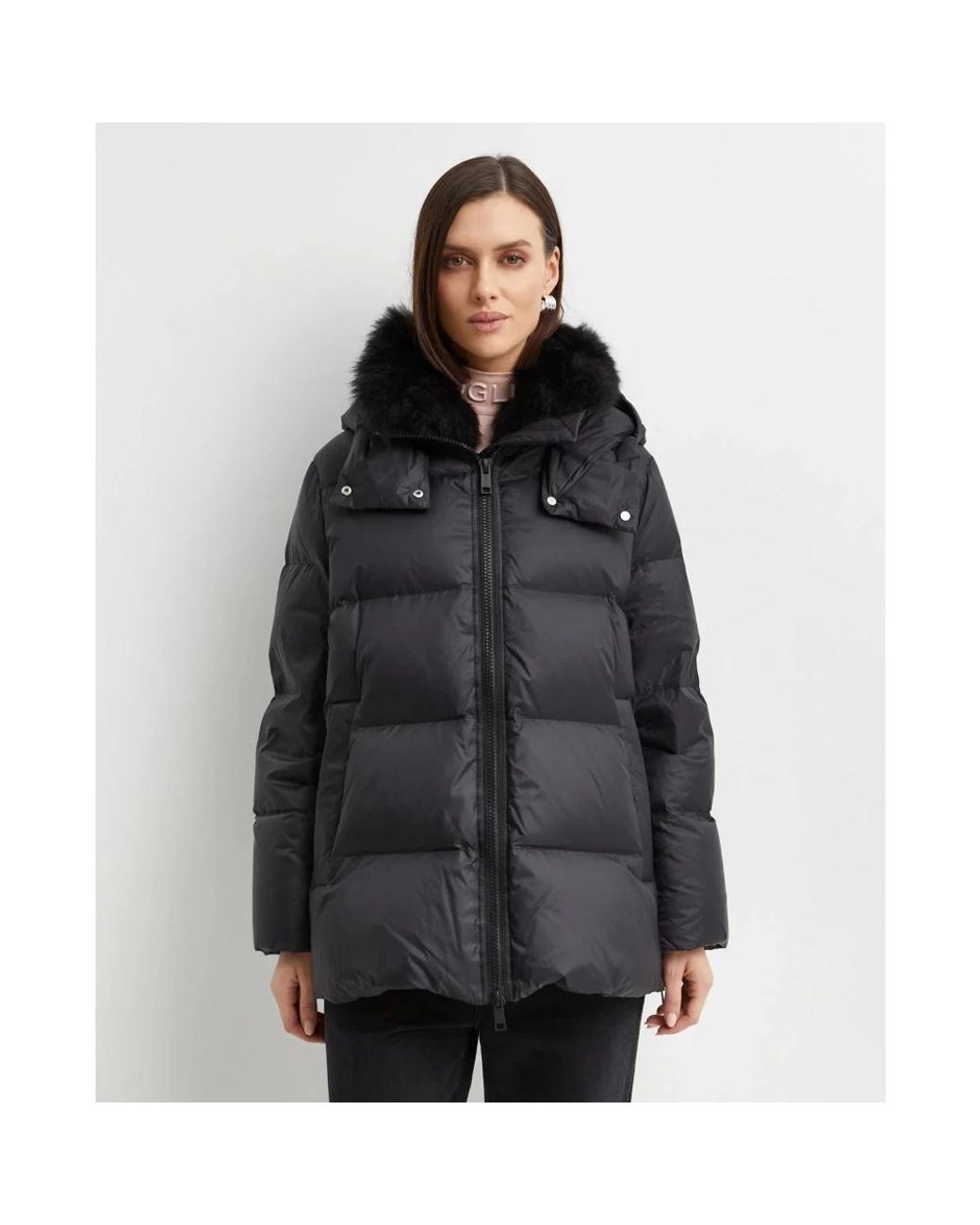 Yves Salomon Black Down Coats