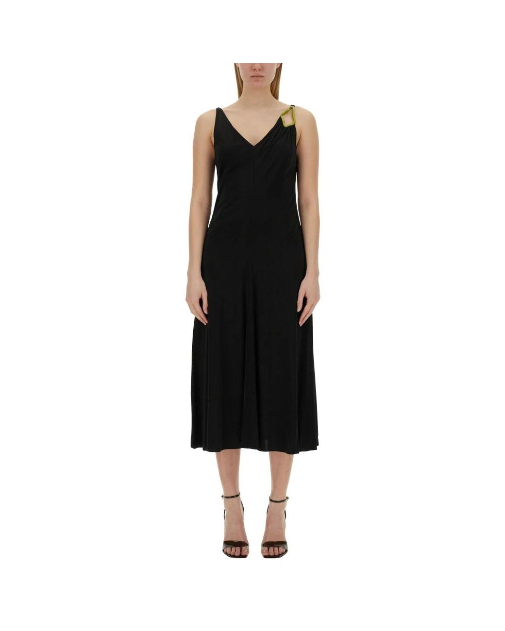 Lanvin Black Midi Dresses