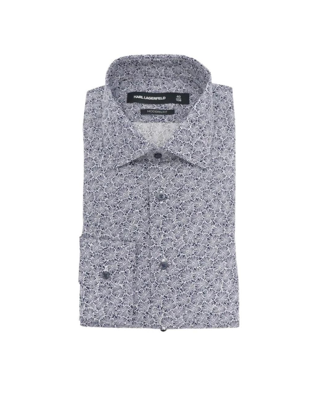 Karl Lagerfeld Gray Casual Shirts for men