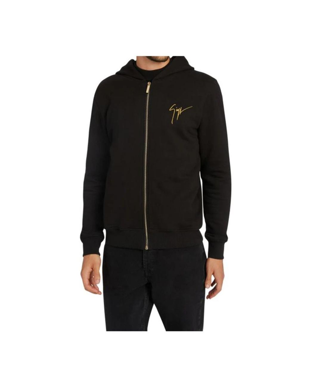 Giuseppe Zanotti Black Zip-Throughs for men