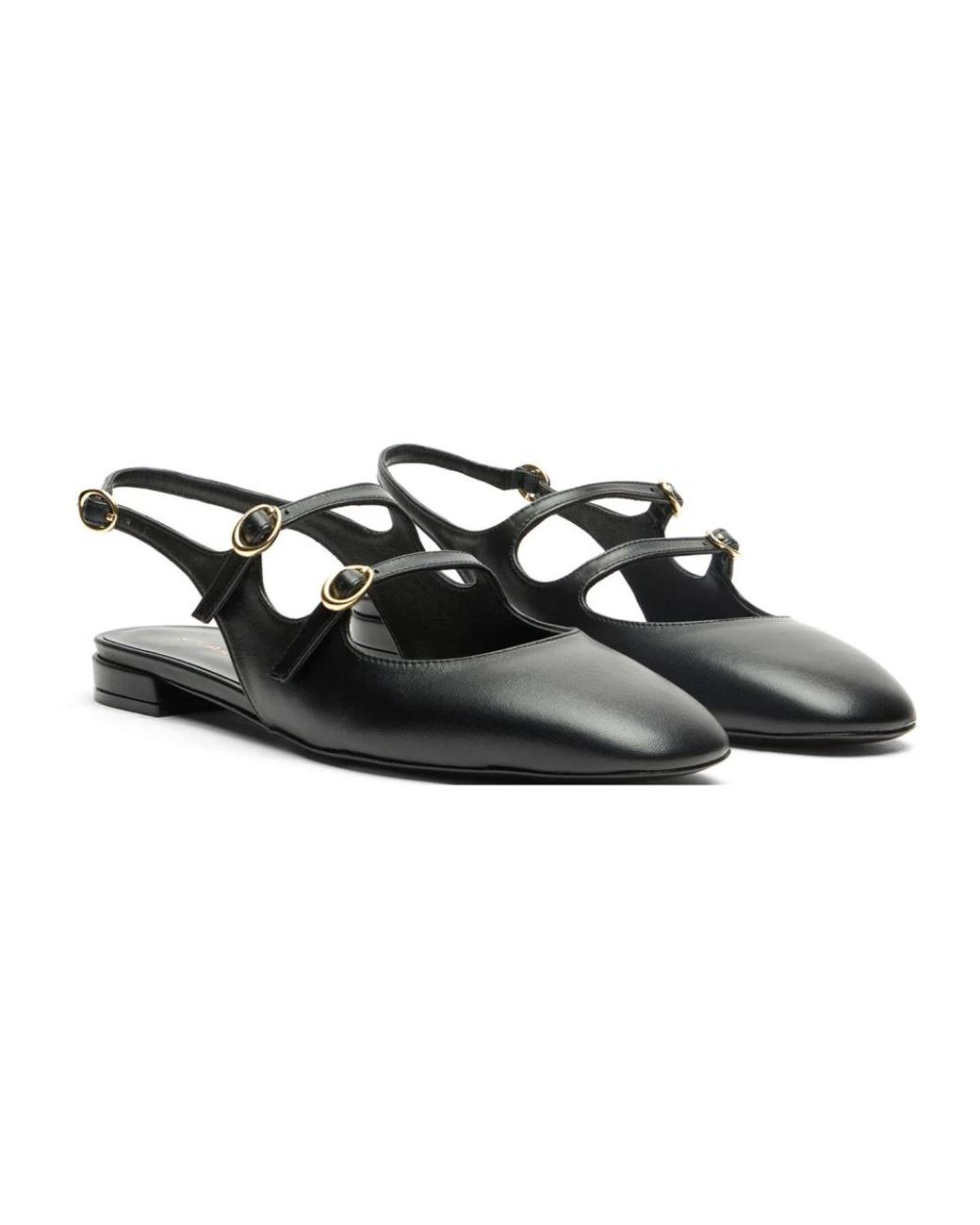 Stuart Weitzman Black Ballerina Shoes