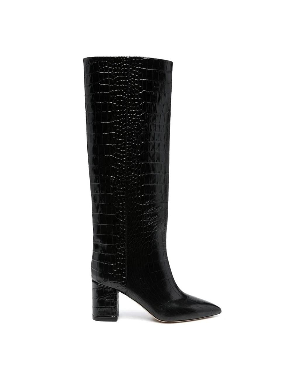 Paris Texas Black Heeled Boots