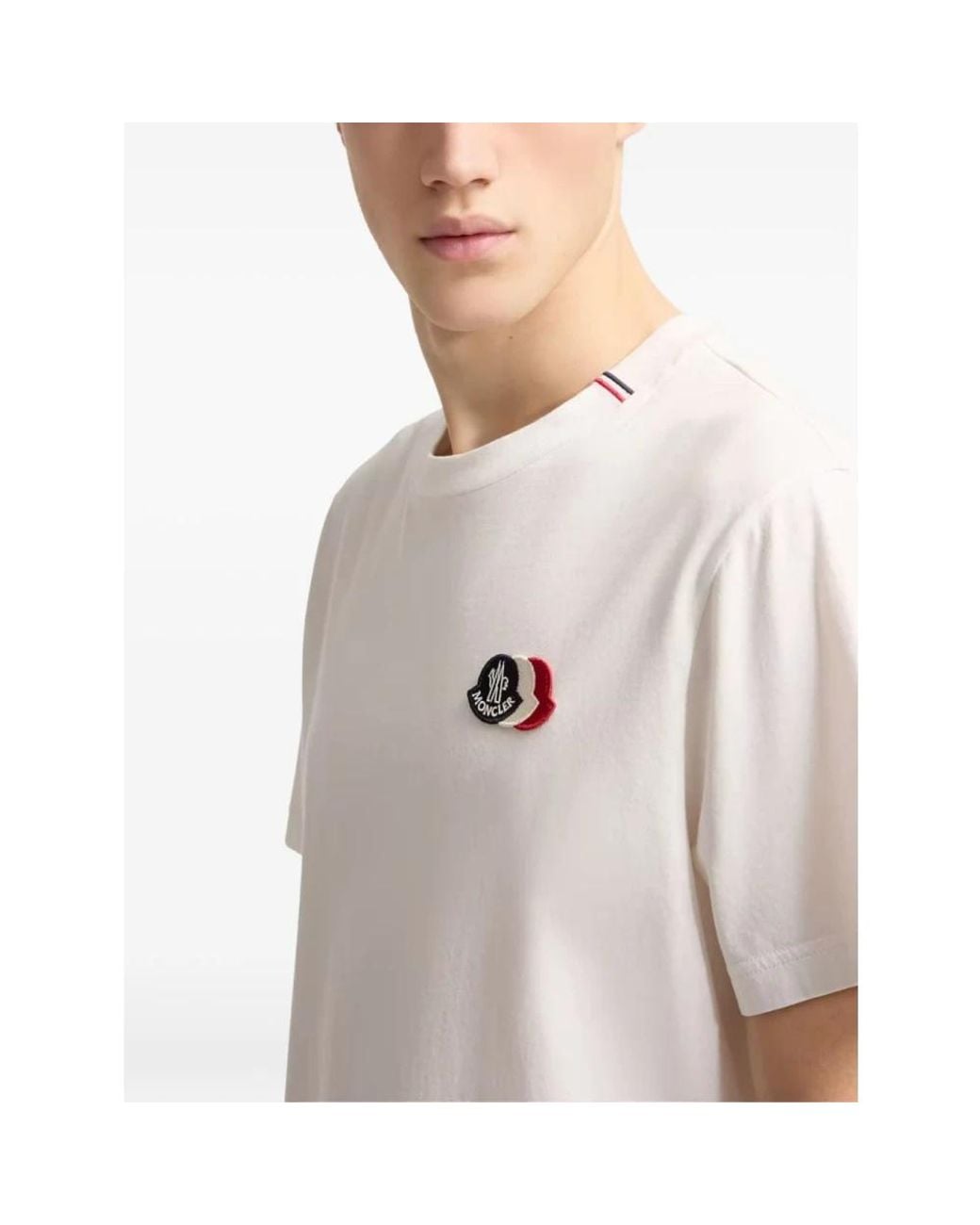 Moncler White T-Shirts for men