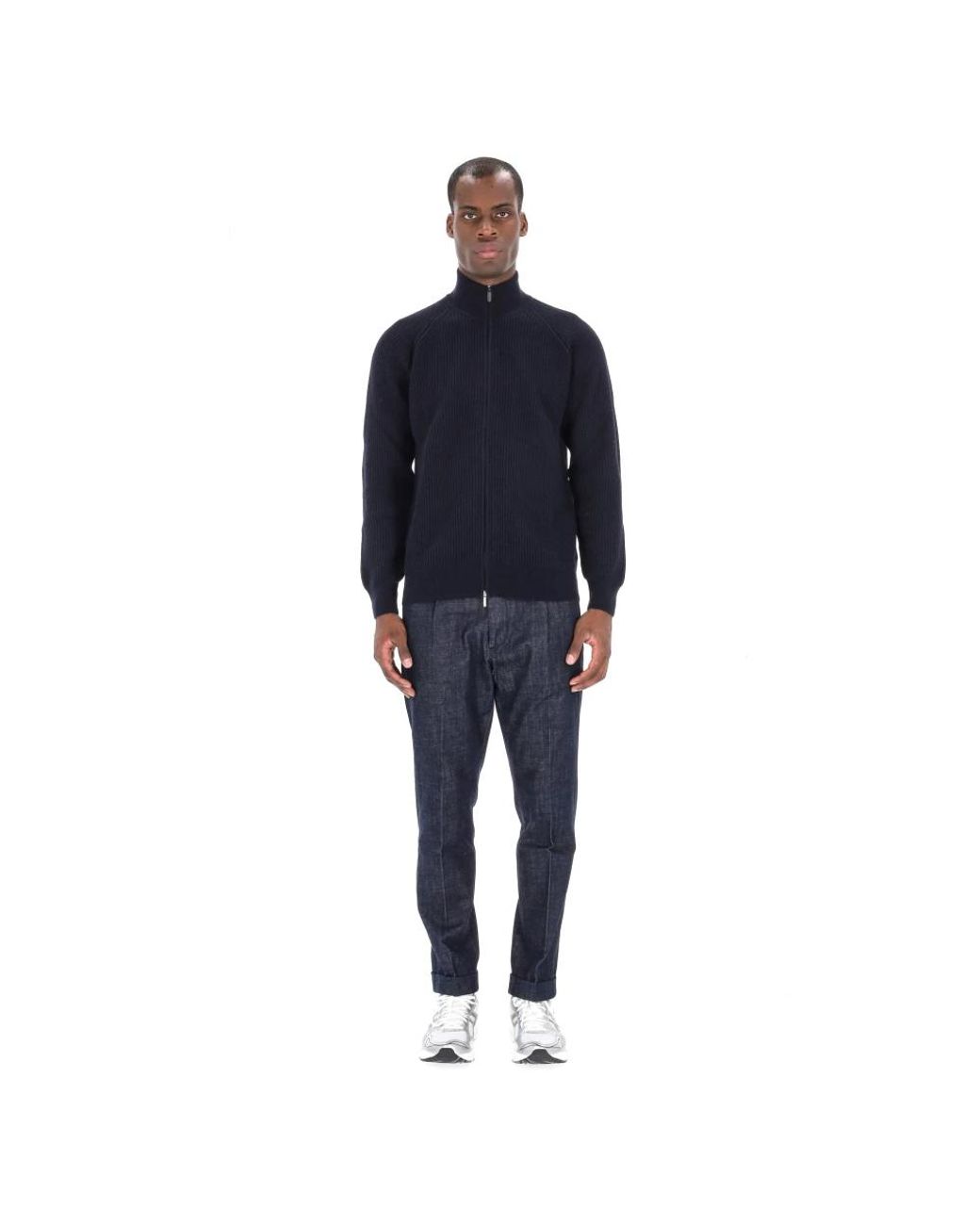 Barba Napoli Blue Turtlenecks for men