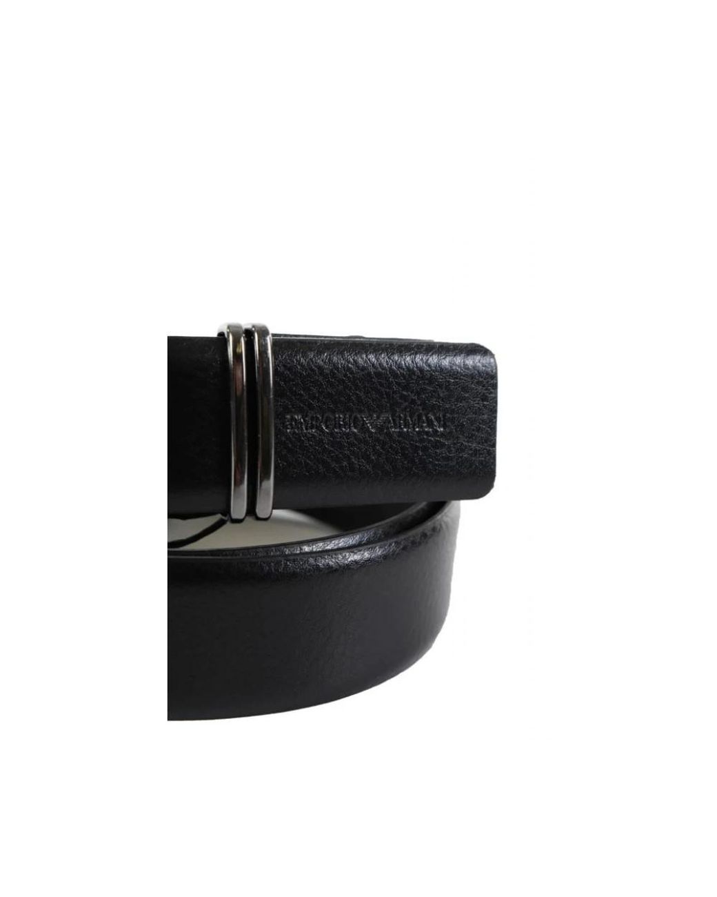 Emporio Armani Black Belts for men