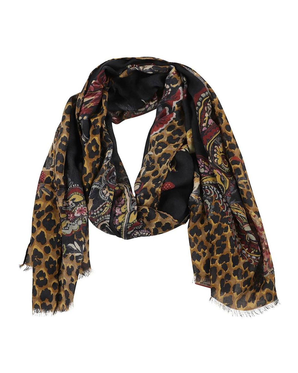 Etro Black Silk Scarves