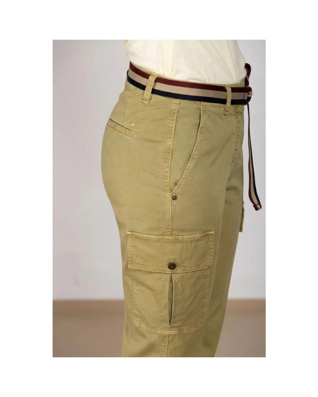 Mason's Natural Cropped Trousers