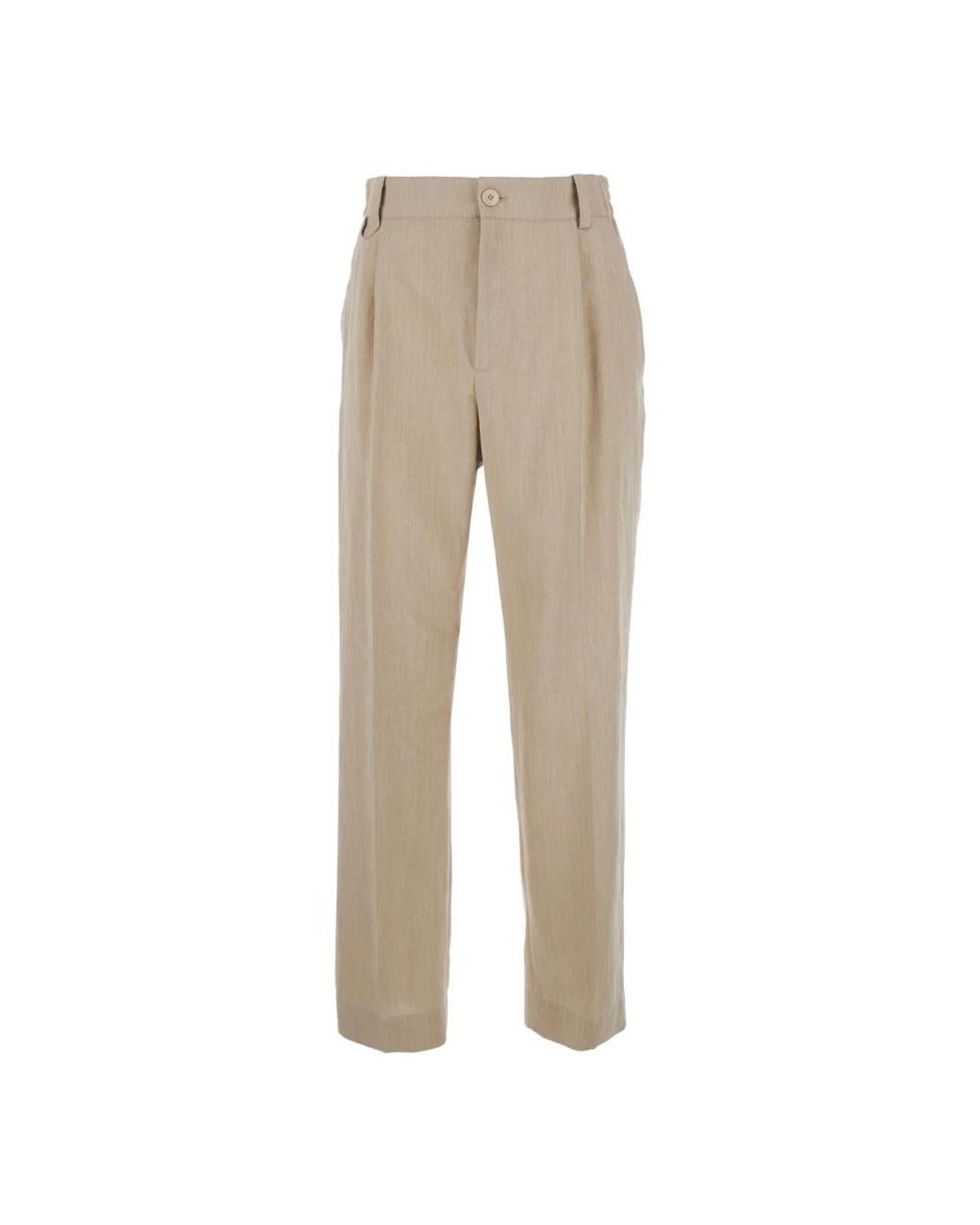 Jacquemus Natural Slim-Fit Trousers for men