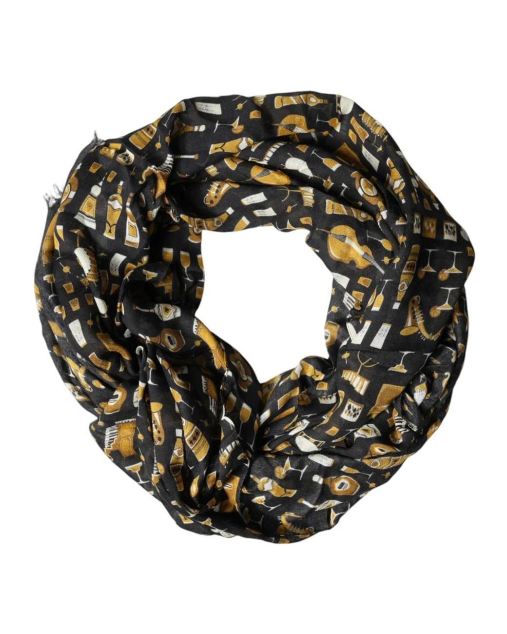 Dolce & Gabbana Black Scarves for men