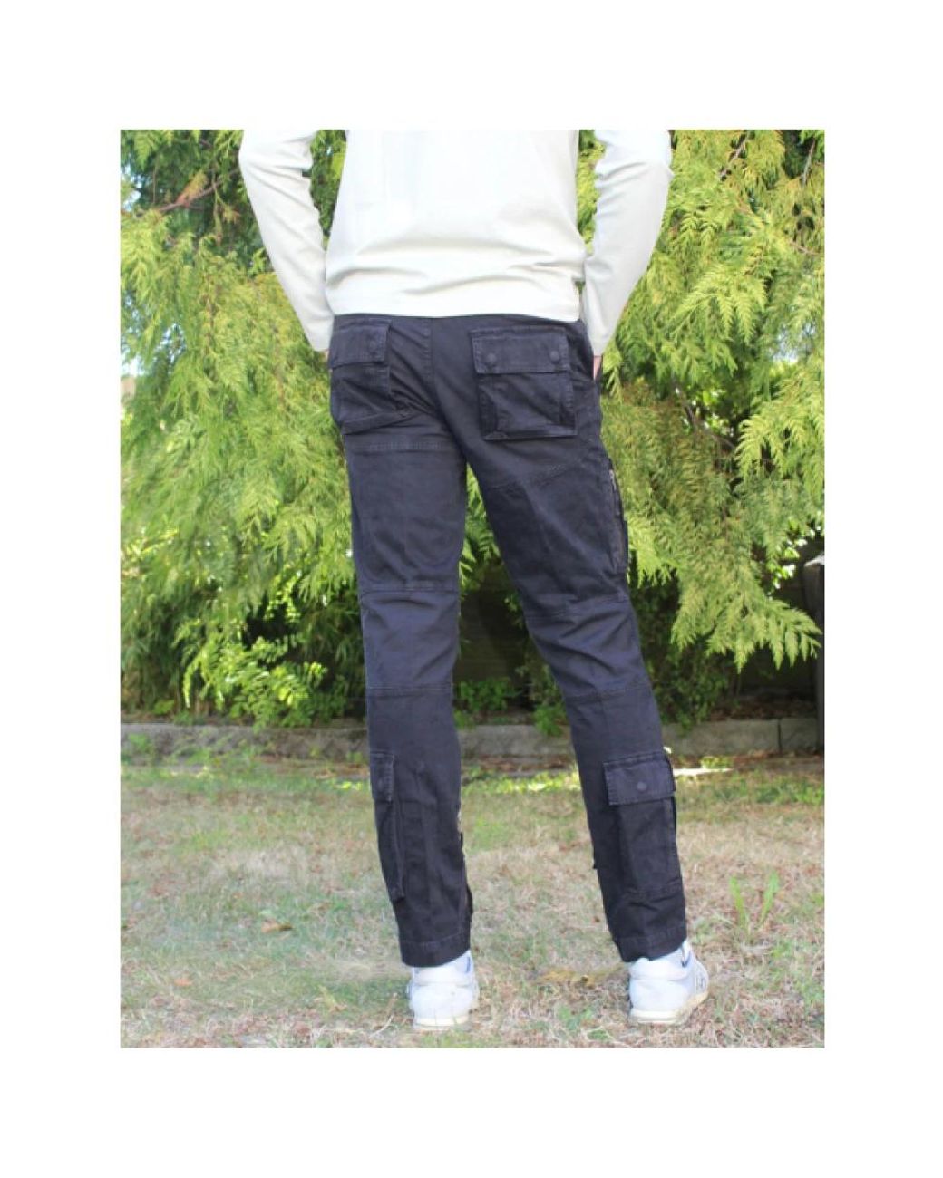Aeronautica Militare Blue Slim-Fit Trousers for men
