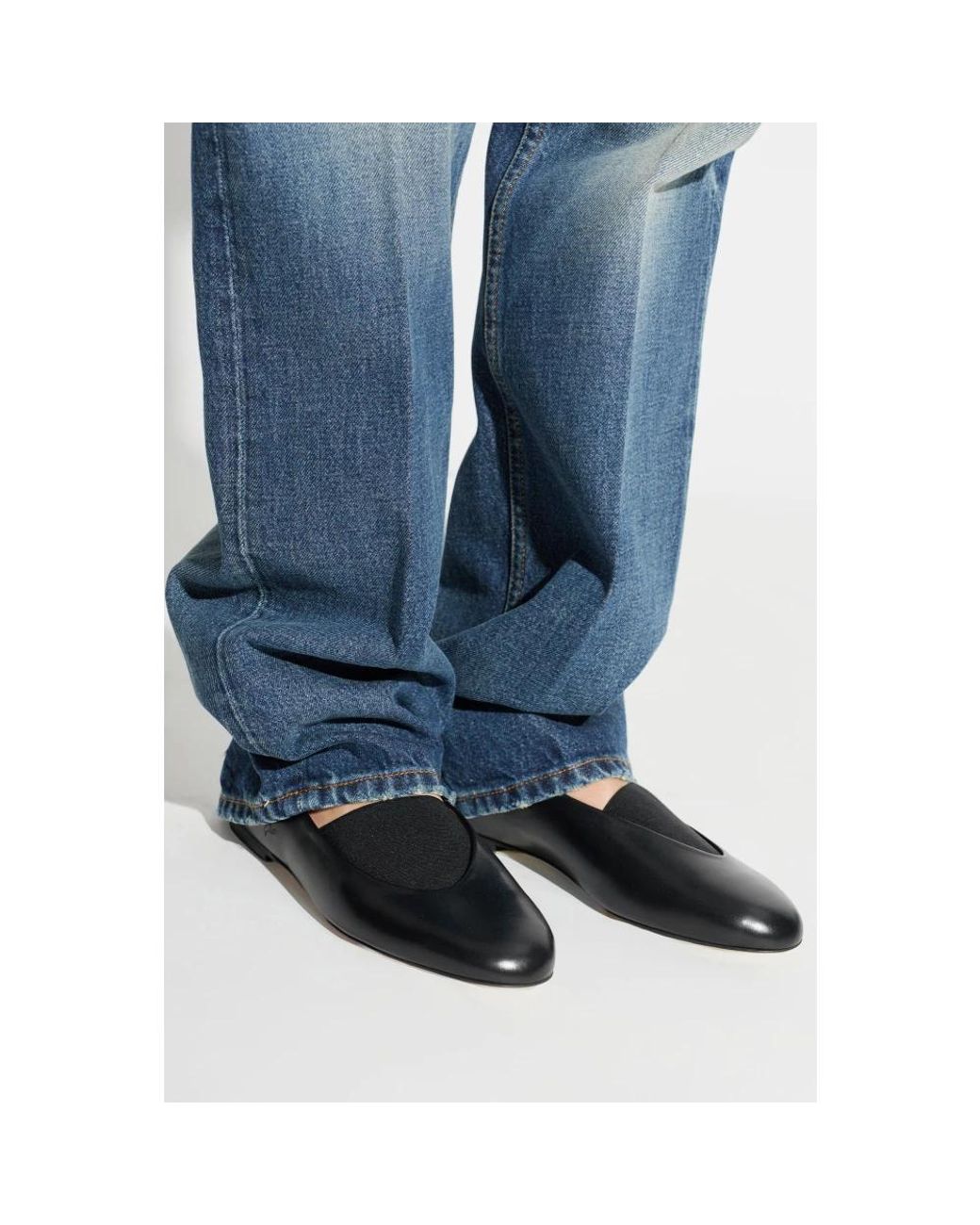 Jil Sander Black Ballerina Shoes