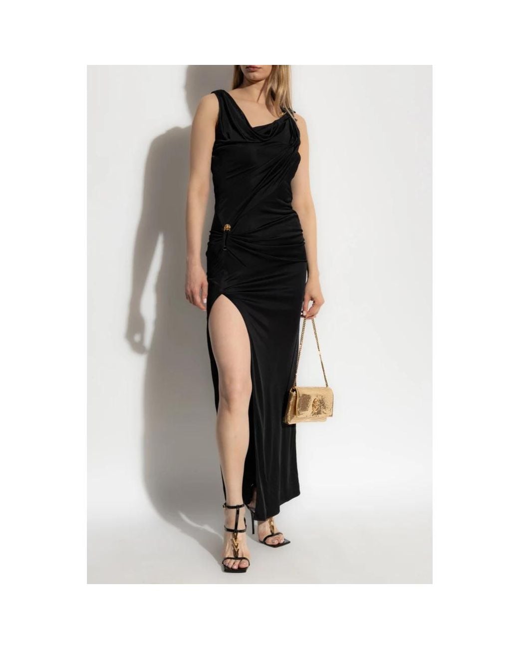 Versace Black Maxi Dresses