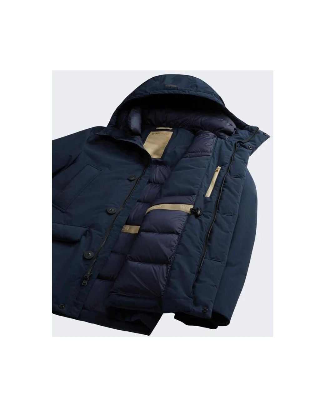Woolrich Blue Winter Jackets