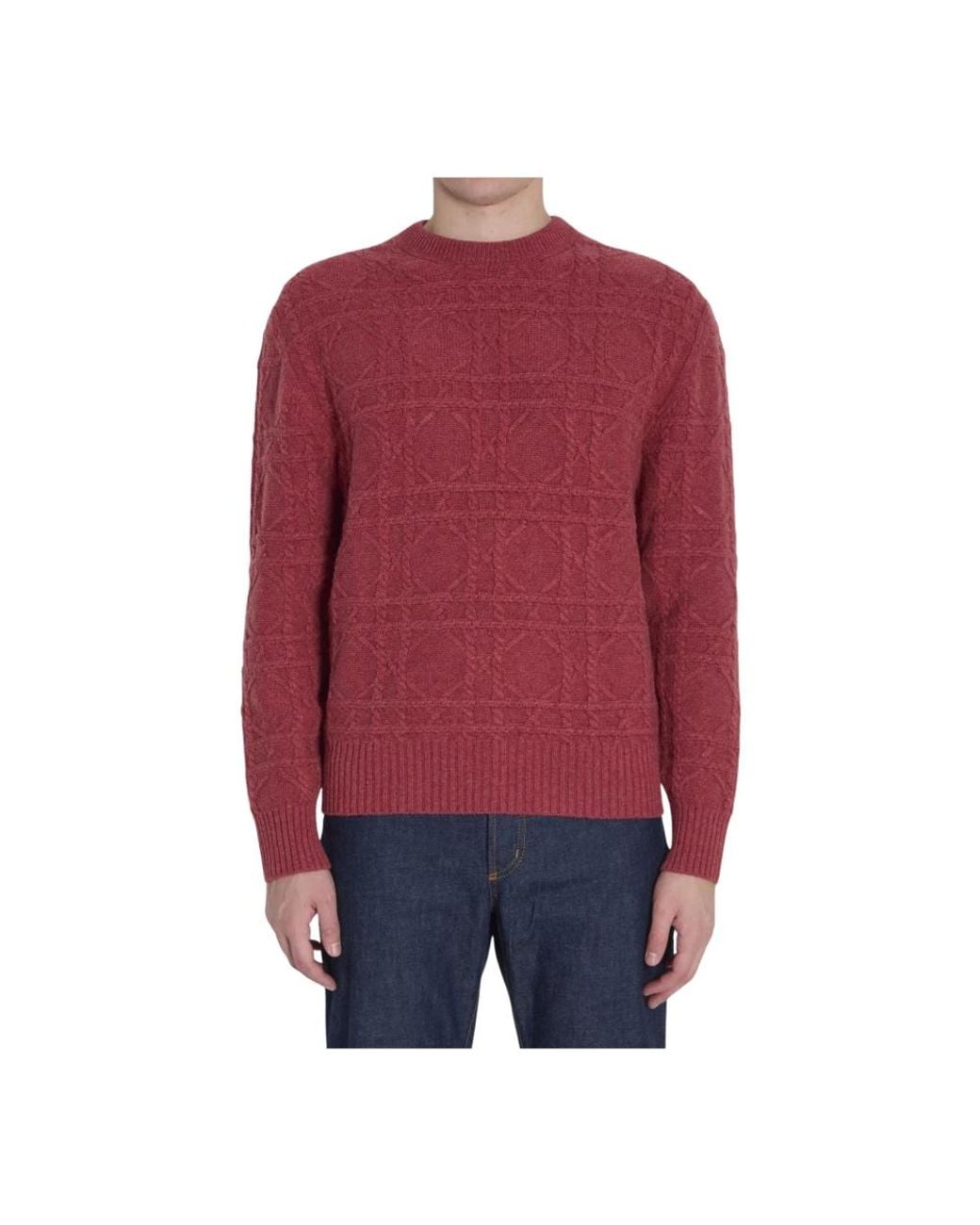 Dior Red Cashmere Knitwear for men
