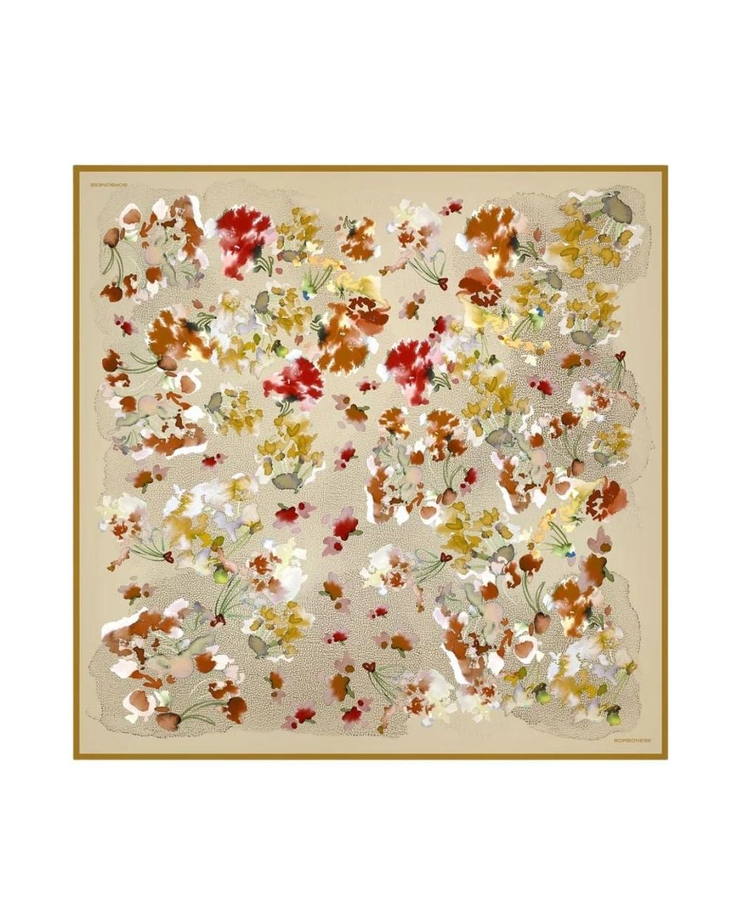 Borbonese Metallic Silk Scarves
