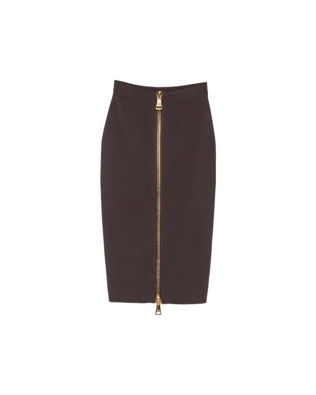 Elisabetta Franchi Brown Pencil Skirts